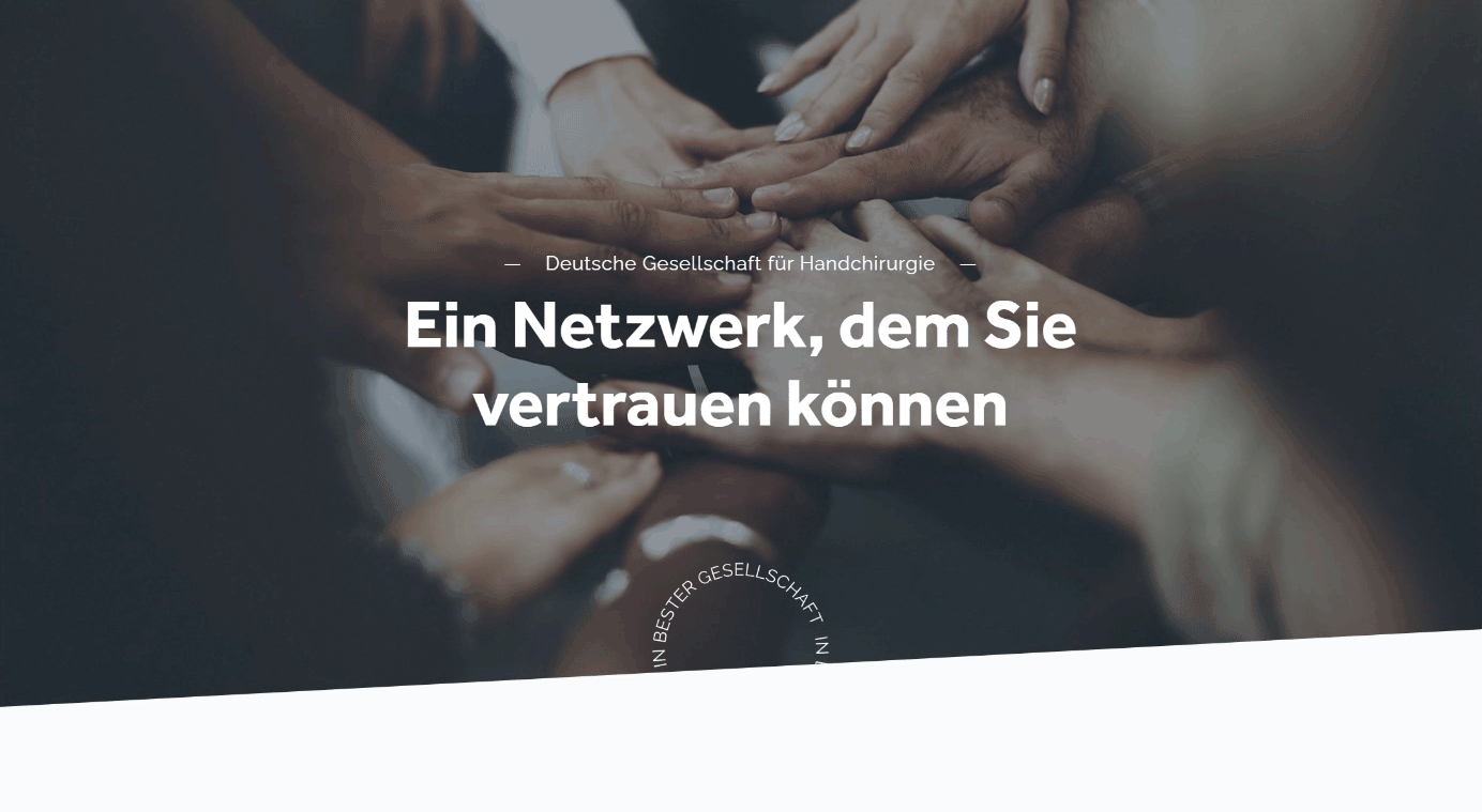Projekt Deutsche Gesellschaft für Handchirurgie